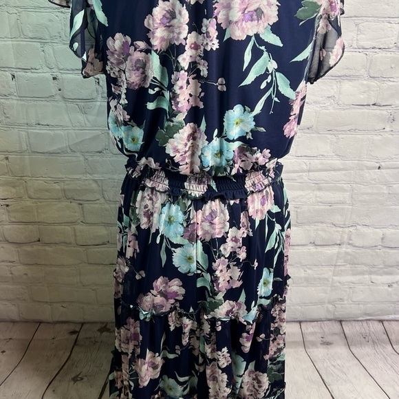 Joie de Vivre Floral Maxi Dress Large - Picture 4 of 9